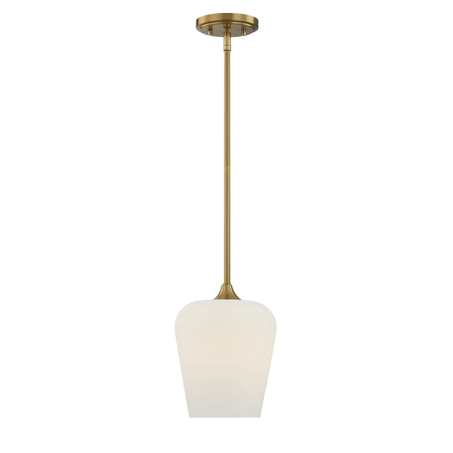Octave 1-Light Pendant in Warm Brass - Image 1