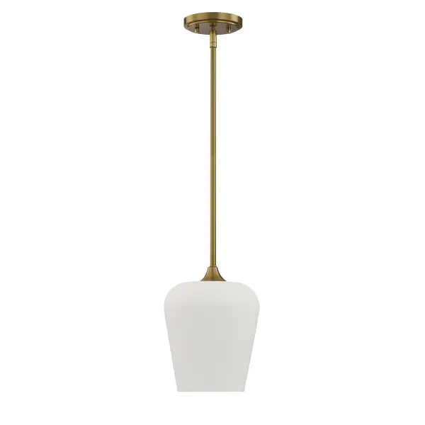 Octave 1-Light Pendant in Warm Brass - alternate view