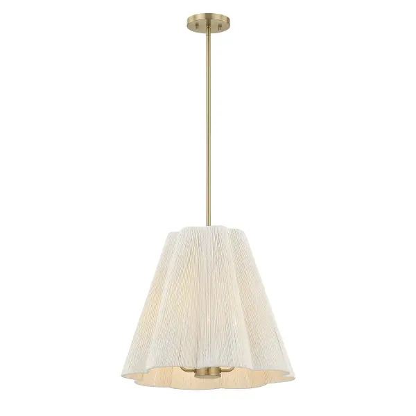 Rosa 4-Light Pendant in Noble Brass - Image 3