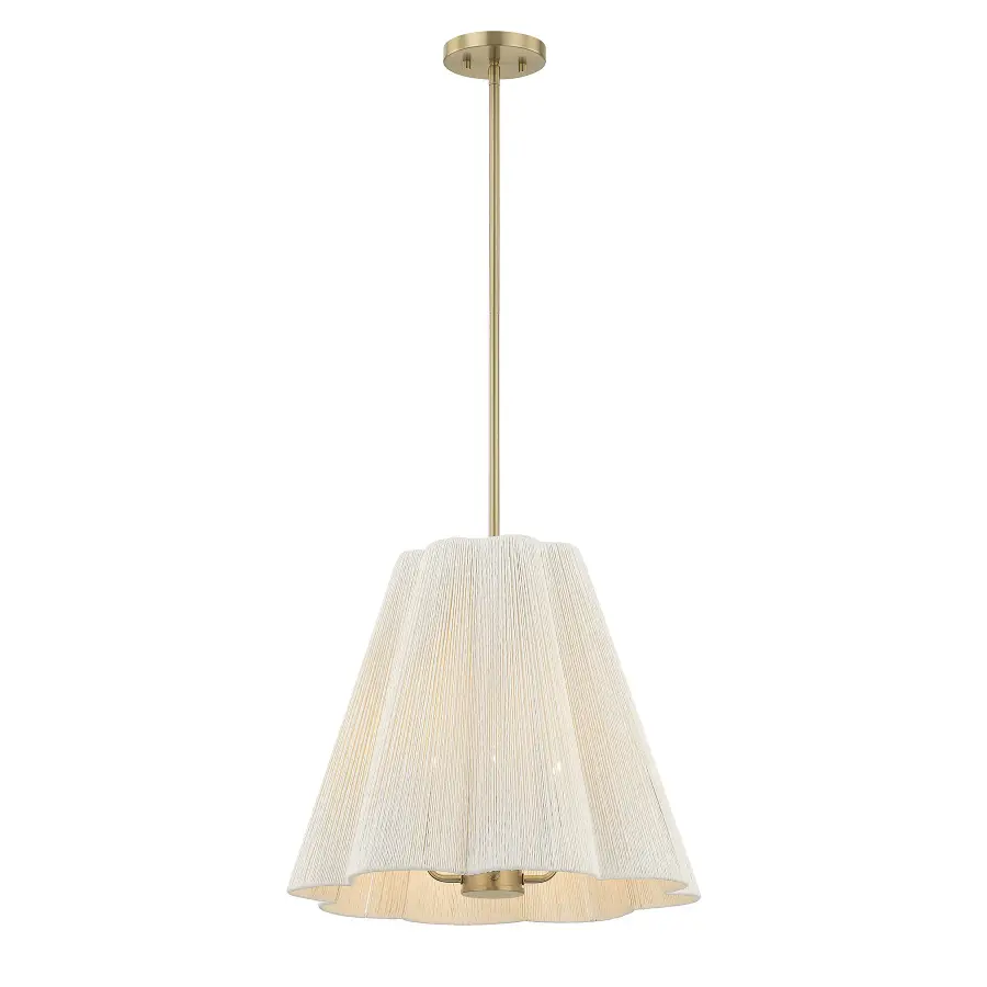 Rosa 4-Light Pendant in Noble Brass - Image 3