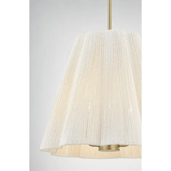 Rosa 4-Light Pendant in Noble Brass - Image 6