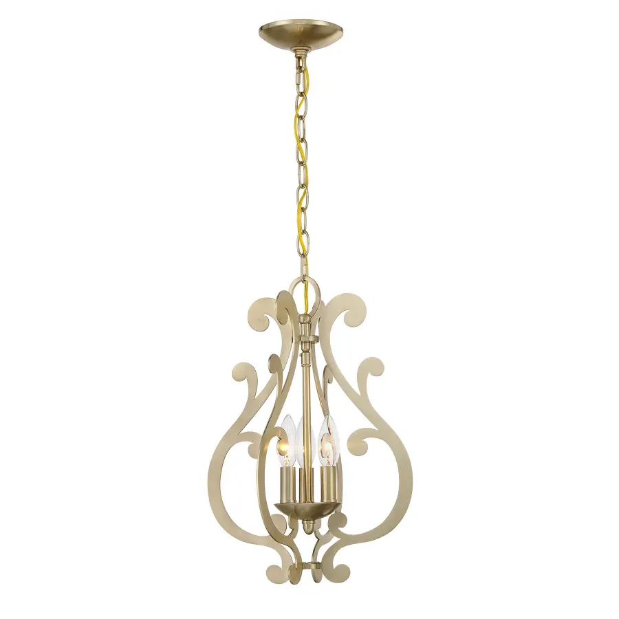Lombard 3-Light Pendant in Noble Brass - Image 1