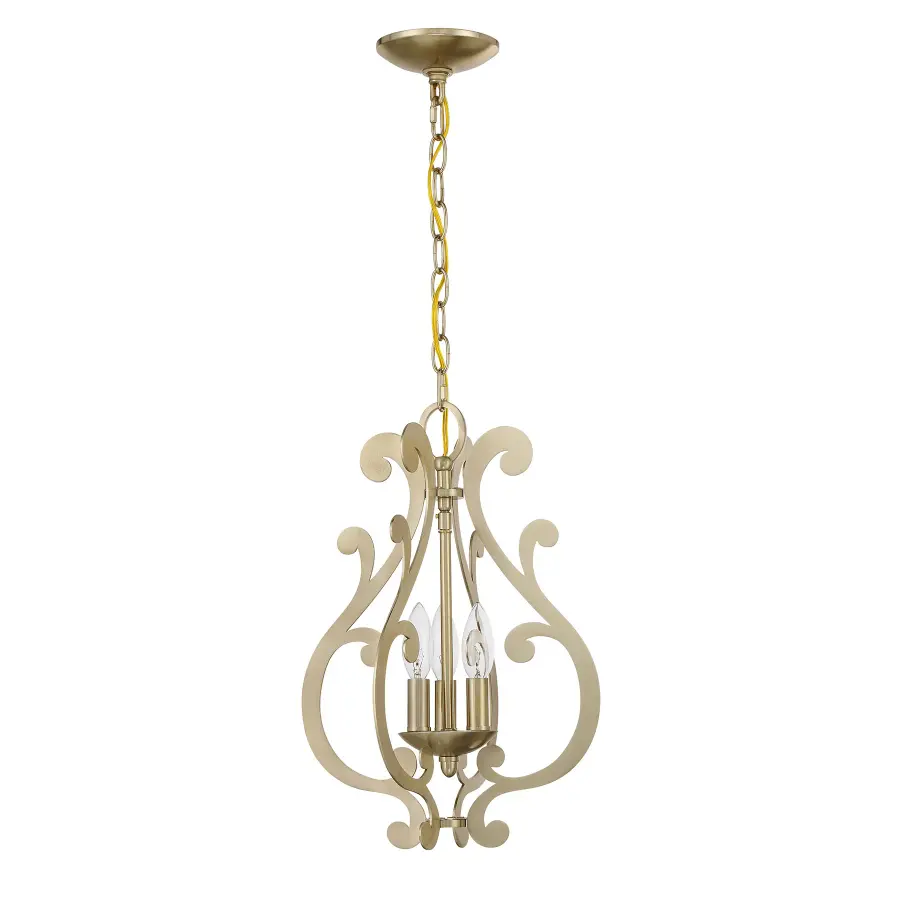 Lombard 3-Light Pendant in Noble Brass - Image 2