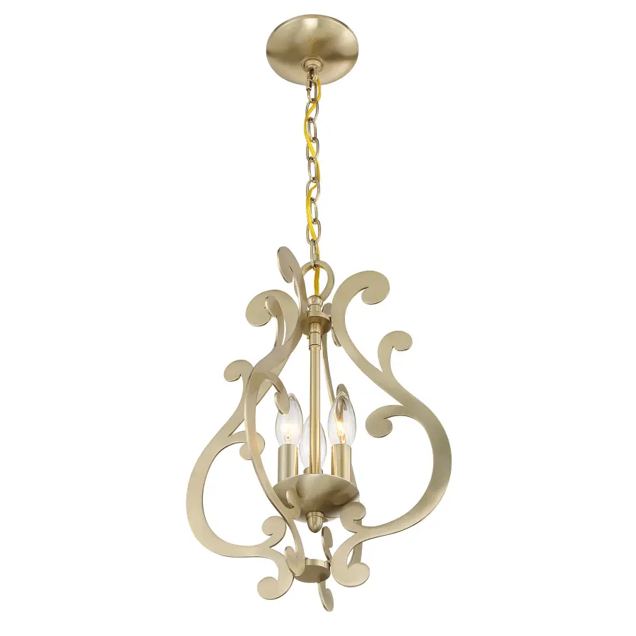 Lombard 3-Light Pendant in Noble Brass - Image 4
