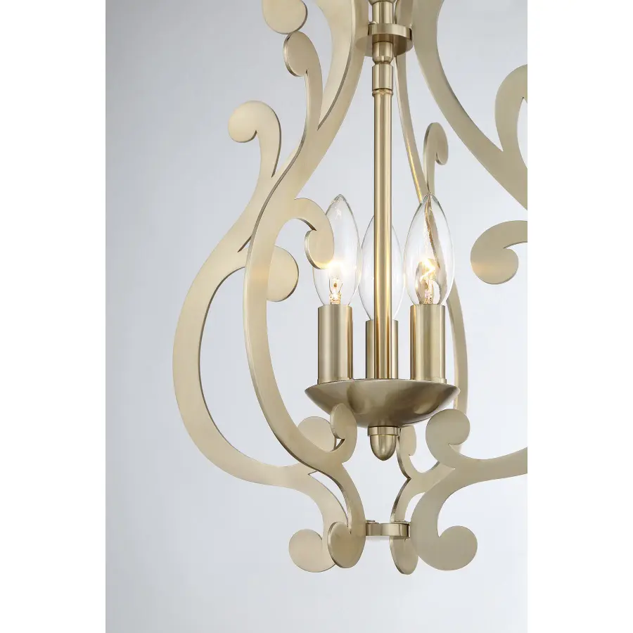 Lombard 3-Light Pendant in Noble Brass - Image 6
