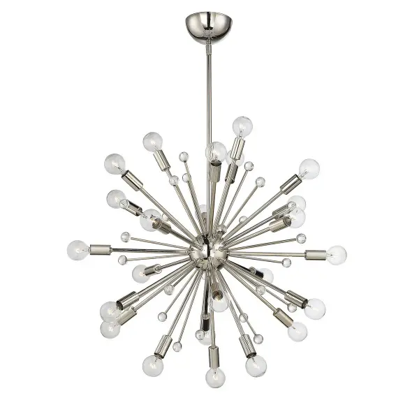 Galea 24-Light Chandelier in Polished Nickel