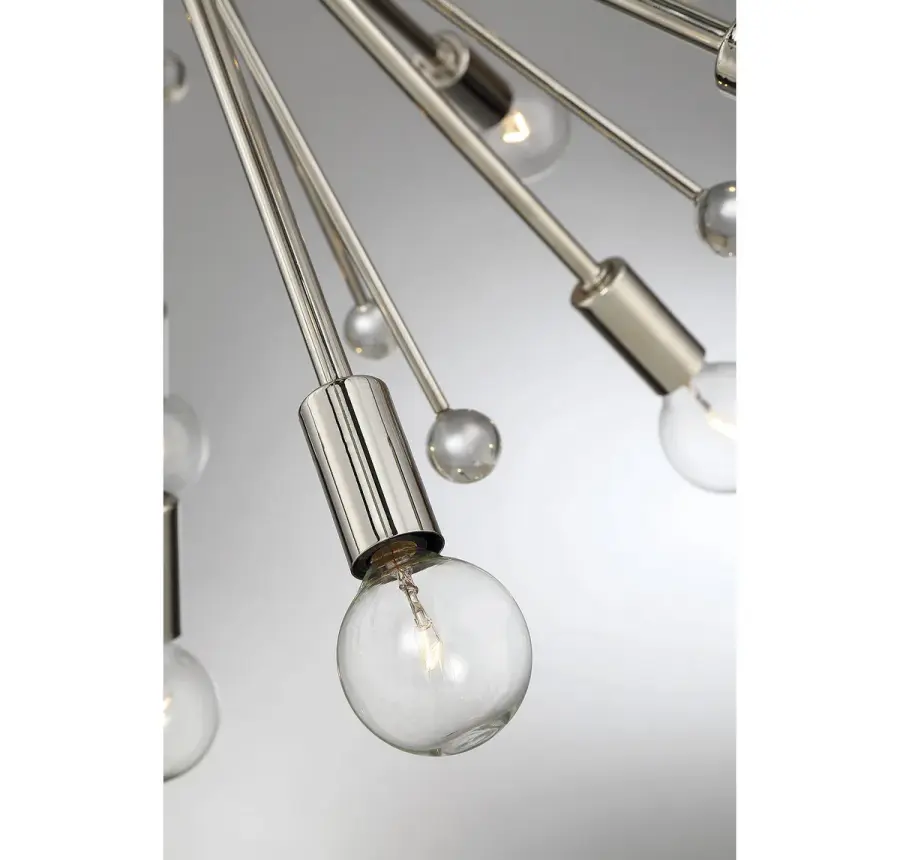 Galea 24-Light Chandelier in Polished Nickel - Image 3
