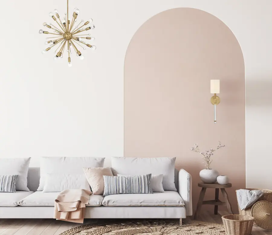 Galea 24-Light Sputnik Chandelier in Warm Brass - Image 3