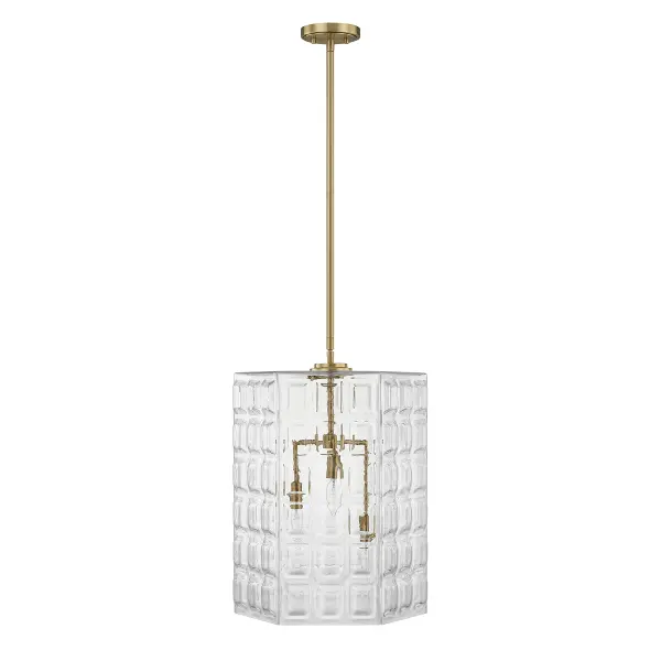 Reddick 3-Light Pendant in Warm Brass - alternate view