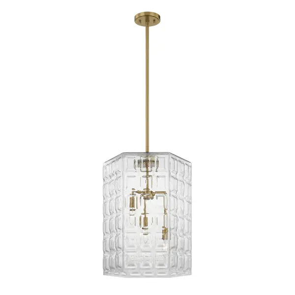 Reddick 3-Light Pendant in Warm Brass - Image 5