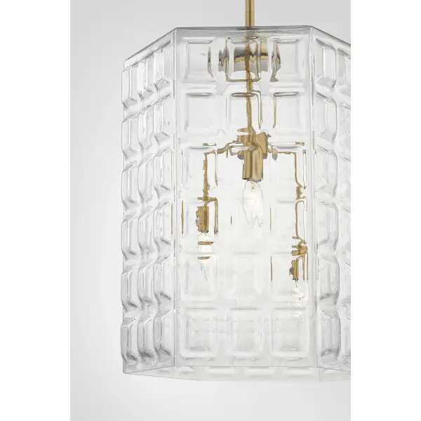Reddick 3-Light Pendant in Warm Brass - Image 7