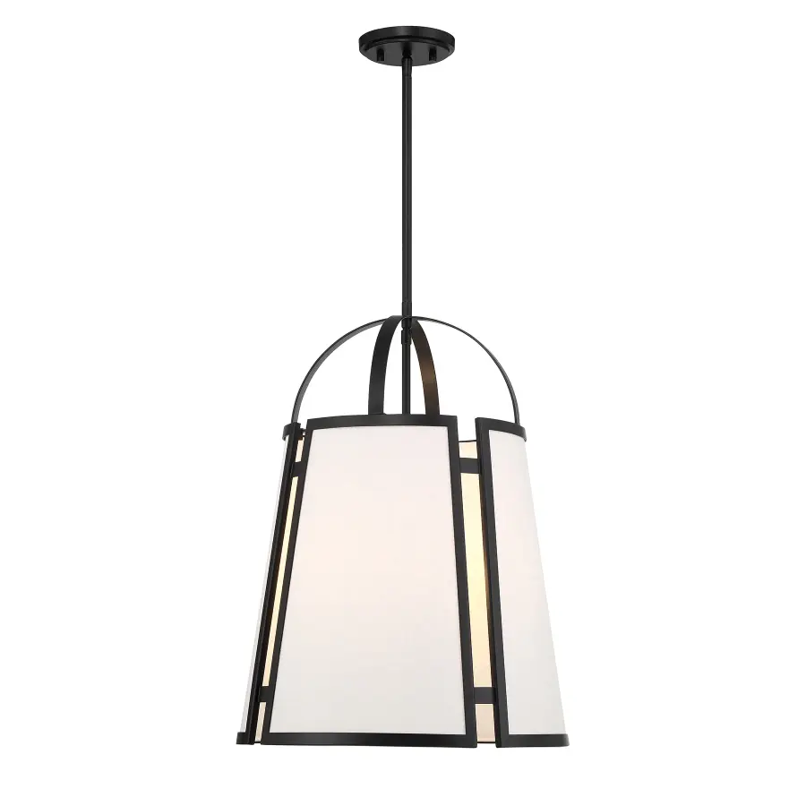 Chartwell 4-Light Pendant in Matte Black - Image 1