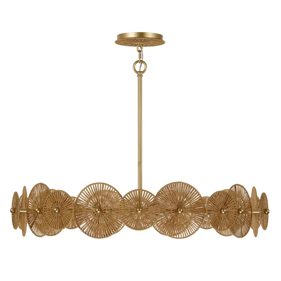 Abbott 5-Light Pendant in Distressed Gold by Breegan Jane - Image 2