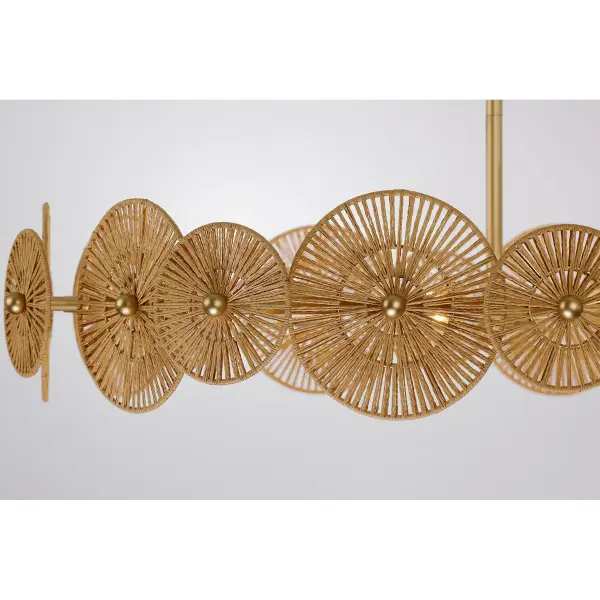 Abbott 5-Light Pendant in Distressed Gold by Breegan Jane - Image 5