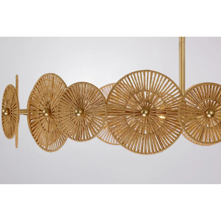 Abbott 5-Light Pendant in Distressed Gold by Breegan Jane - Image 5