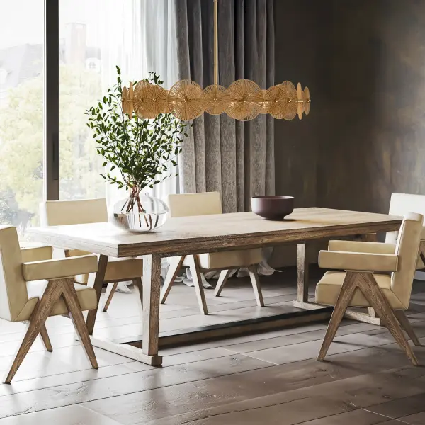 Abbott 5-Light Pendant in Distressed Gold by Breegan Jane - Image 8