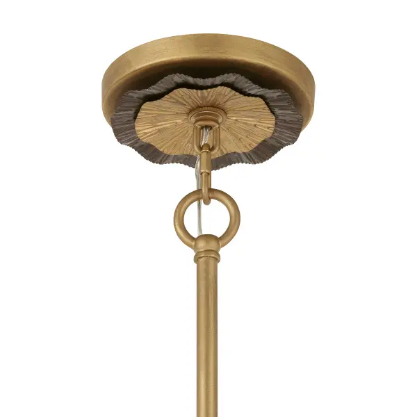 Lincoln 5-Light Pendant in Distressed Gold and Bronze by Breegan Jane - Image 6