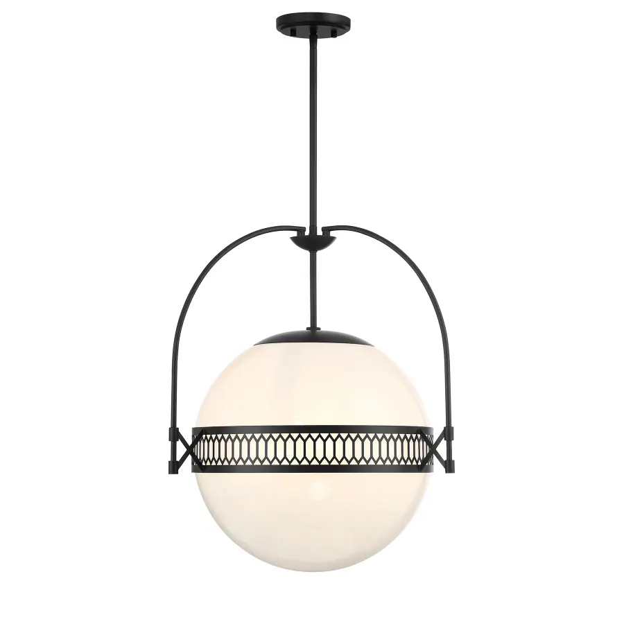 Thornhill 3-Light Pendant in Matte Black - Image 1