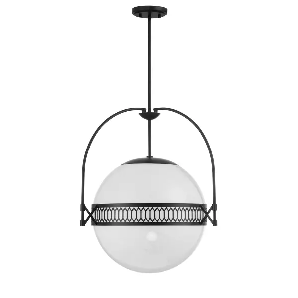 Thornhill 3-Light Pendant in Matte Black - alternate view