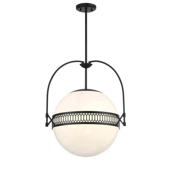 Thornhill 3-Light Pendant in Matte Black - Image 3