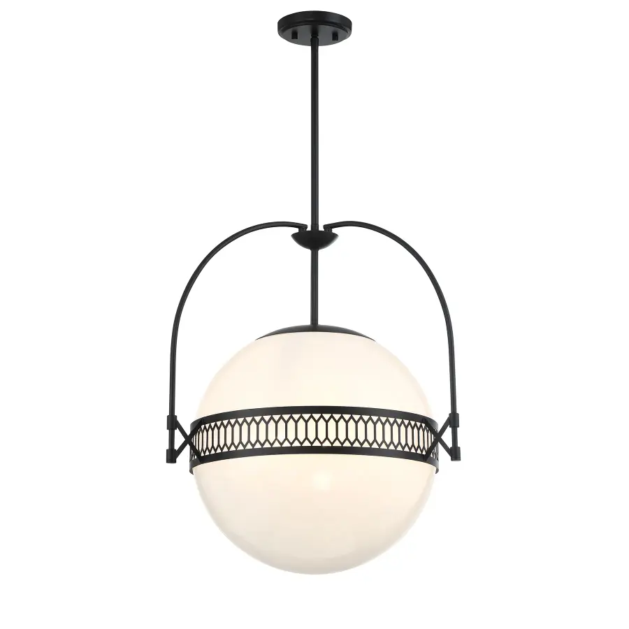 Thornhill 3-Light Pendant in Matte Black - Image 3