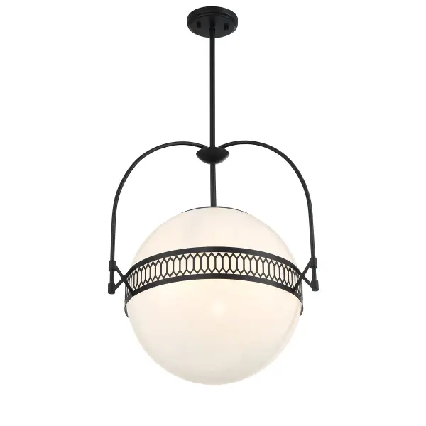Thornhill 3-Light Pendant in Matte Black - Image 4