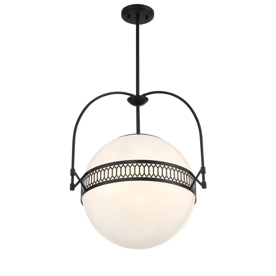 Thornhill 3-Light Pendant in Matte Black - Image 4