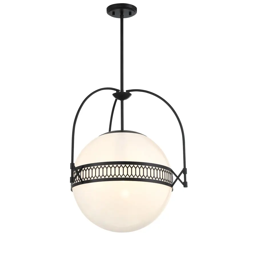 Thornhill 3-Light Pendant in Matte Black - Image 5