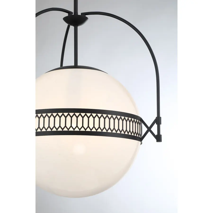 Thornhill 3-Light Pendant in Matte Black - Image 6