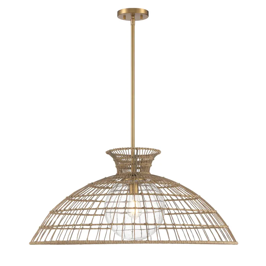 Lanai 1-Light Pendant in Warm Brass - Image 1