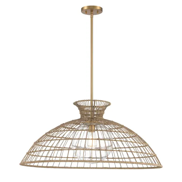 Lanai 1-Light Pendant in Warm Brass - Image 3