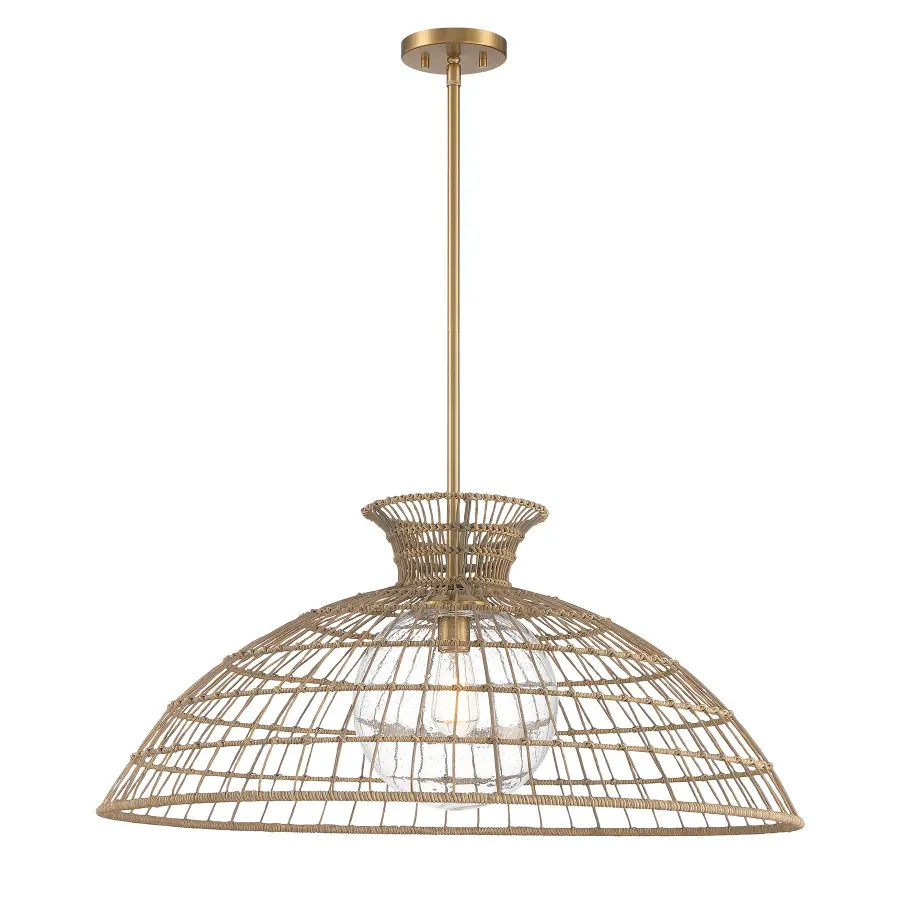 Lanai 1-Light Pendant in Warm Brass - Image 3
