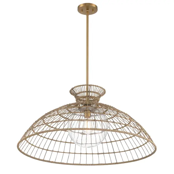 Lanai 1-Light Pendant in Warm Brass - Image 4