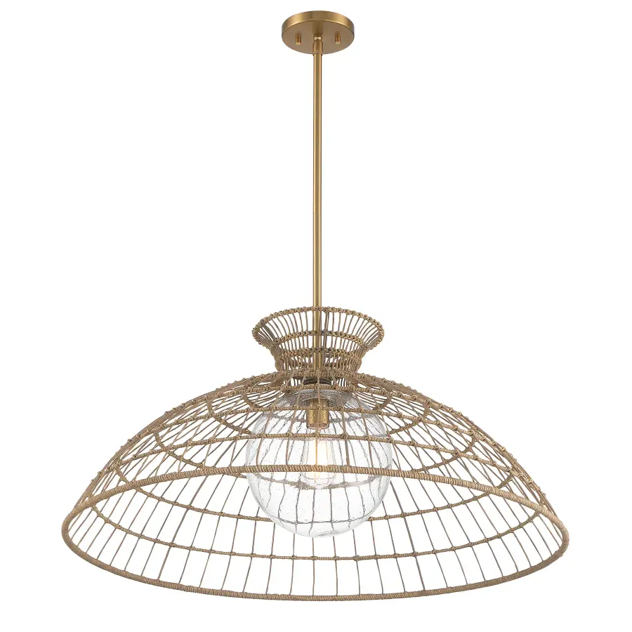 Lanai 1-Light Pendant in Warm Brass - Image 4