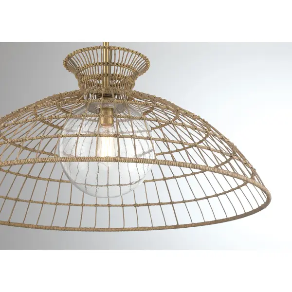 Lanai 1-Light Pendant in Warm Brass - Image 5
