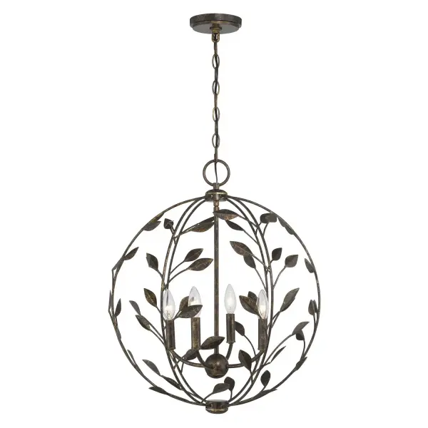 Laska Four Light Pendant in Enchanted Bronze - Image 1
