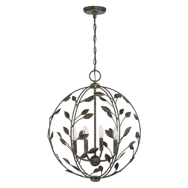 Laska 4-Light Pendant in Enchanted Bronze by Breegan Jane - alternate view