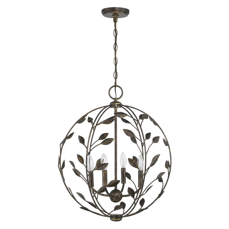 Laska 4-Light Pendant in Enchanted Bronze by Breegan Jane - Image 2