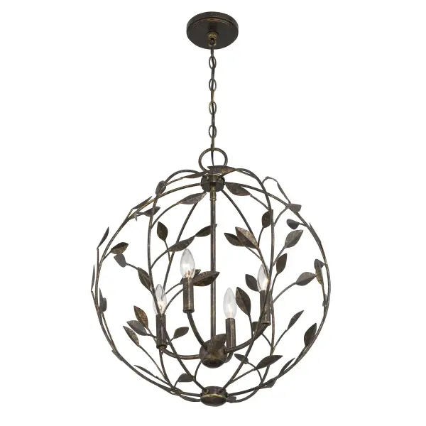 Laska 4-Light Pendant in Enchanted Bronze by Breegan Jane - Image 3