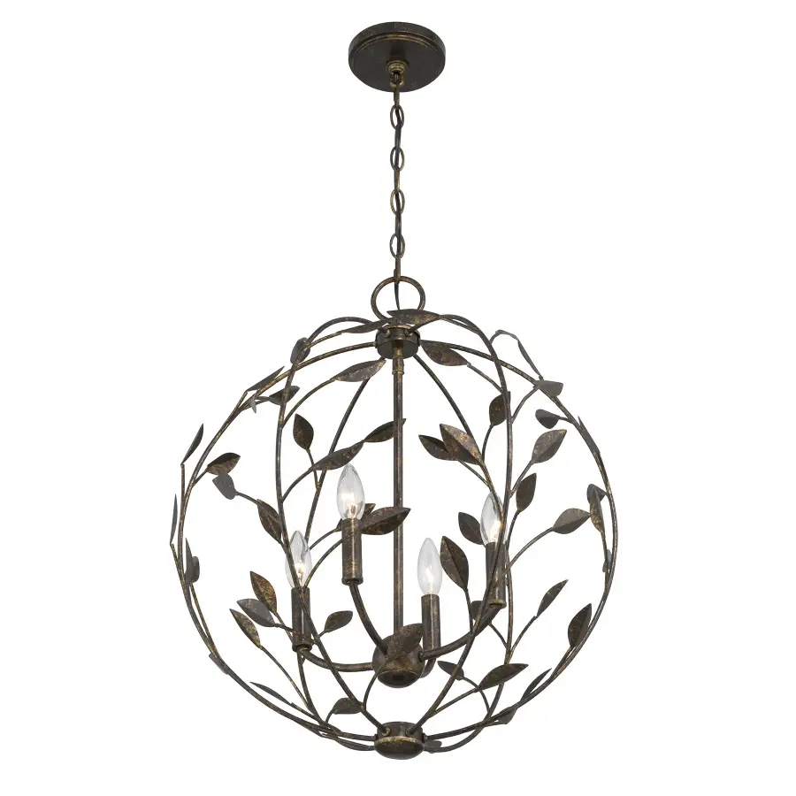 Laska 4-Light Pendant in Enchanted Bronze by Breegan Jane - Image 3