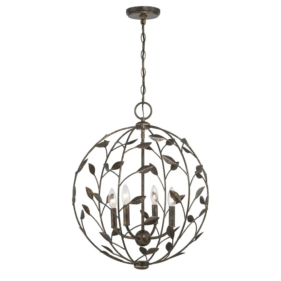 Laska 4-Light Pendant in Enchanted Bronze by Breegan Jane - Image 4