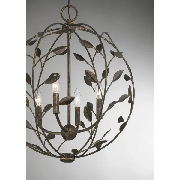 Laska 4-Light Pendant in Enchanted Bronze by Breegan Jane - Image 5