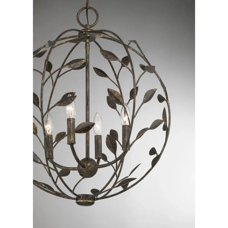 Laska 4-Light Pendant in Enchanted Bronze by Breegan Jane - Image 5