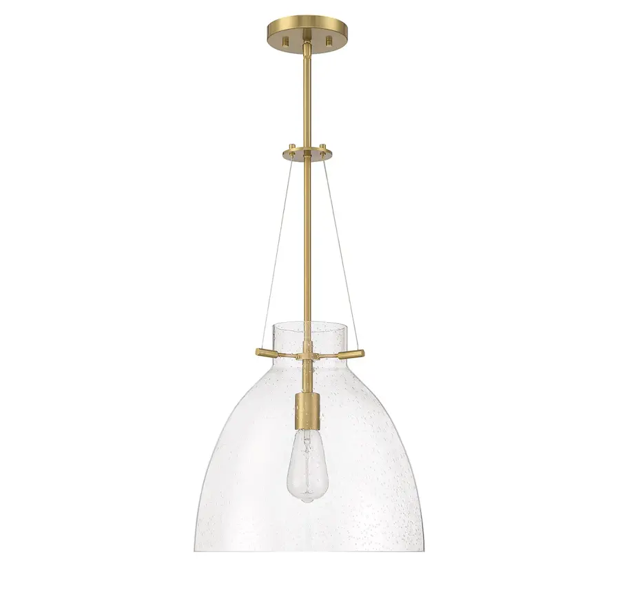 Foster One Light Pendant in Warm Brass - Image 2
