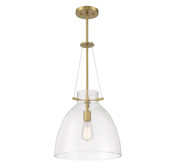 Foster One Light Pendant in Warm Brass - Image 3