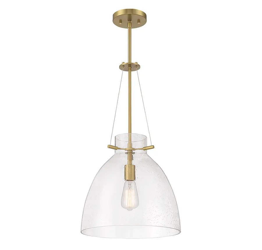 Foster One Light Pendant in Warm Brass - Image 3