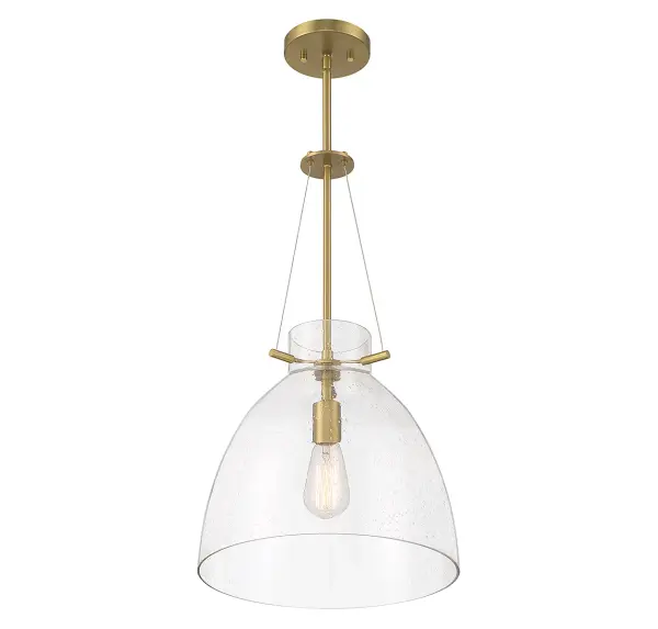 Foster One Light Pendant in Warm Brass - Image 4
