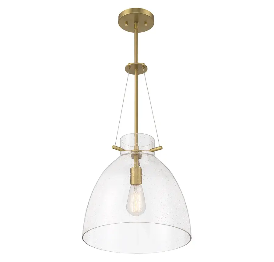 Foster One Light Pendant in Warm Brass - Image 4