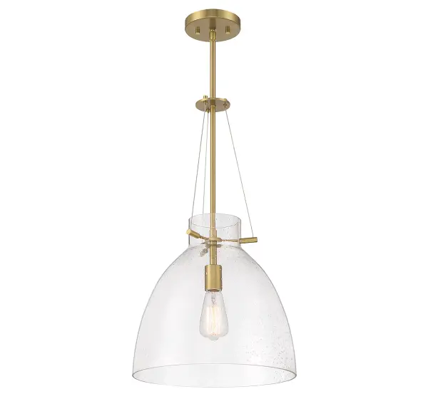 Foster One Light Pendant in Warm Brass - Image 5