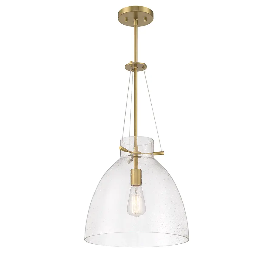 Foster One Light Pendant in Warm Brass - Image 5